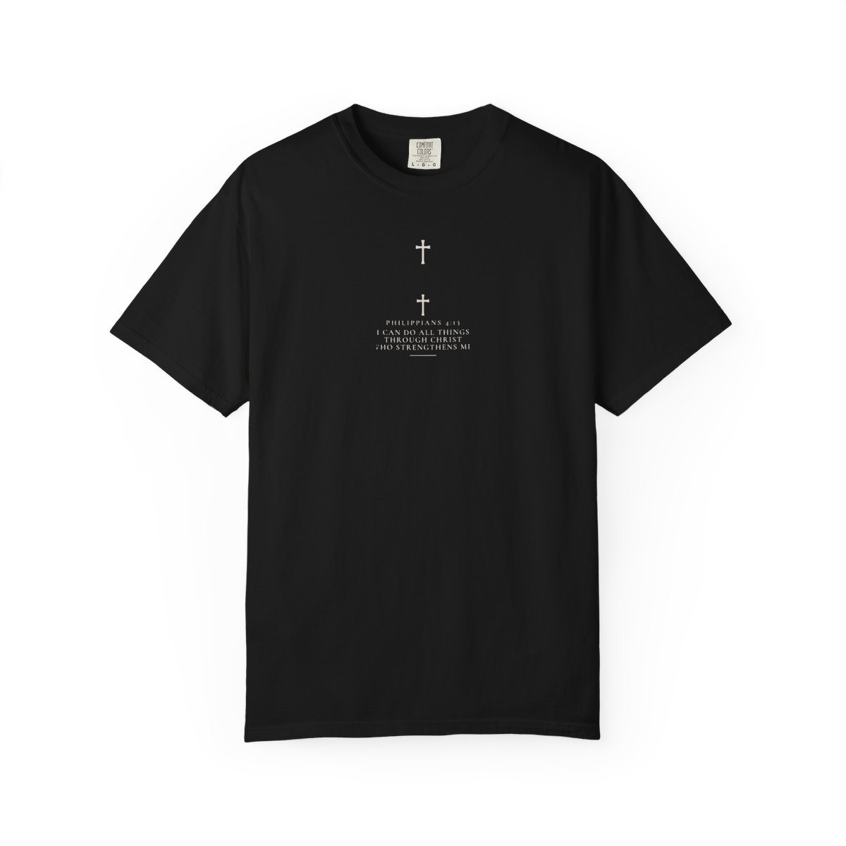 Fighter Tee, black, front