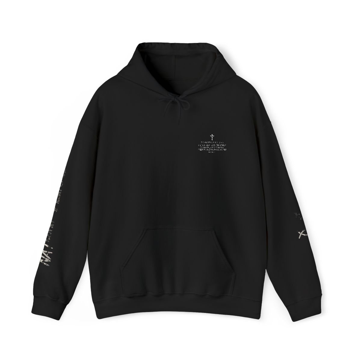 Strength Hoodie, black, front